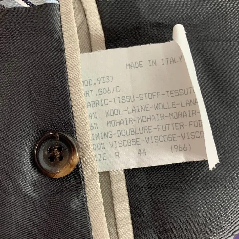 PAUL SMITH Size 44 Brown Wool / Mohair Single Breasted Sport Coat